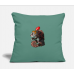 Halloween Chameleon Monster Cypress Green Pillow